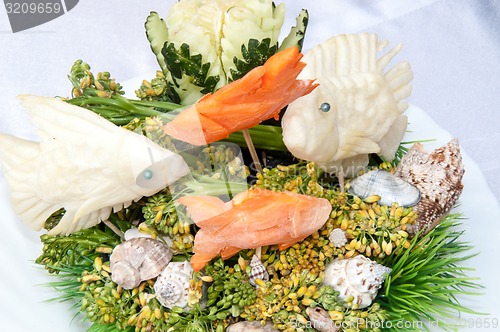 Image of Carving or decoration of vegetables