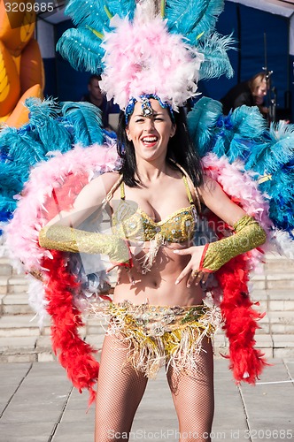 Image of The girl at the celebration of the city