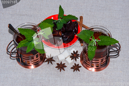 Image of Tea with Mint in Arab tradition