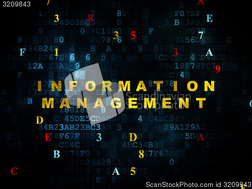 Image of Information concept: Information Management on Digital background