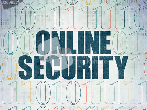 Image of Privacy concept: Online Security on Digital Paper background