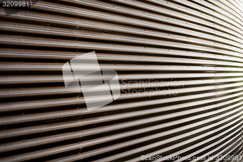 Image of Covering of corrugated iron wall