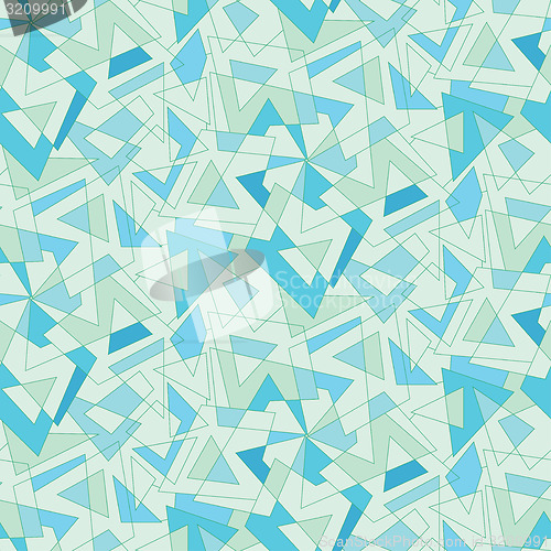 Image of Vector blue mosaic abstraction. Seamless background