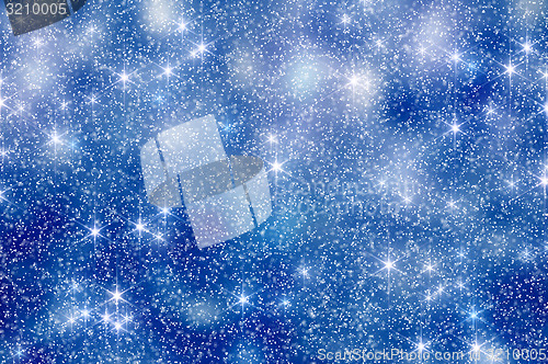 Image of Snow Stars Christmas Background 11