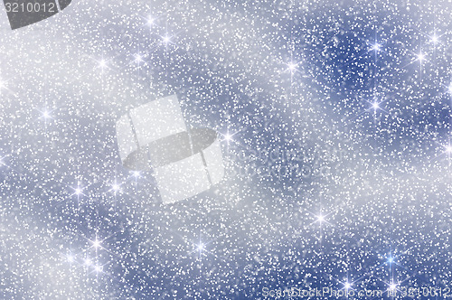 Image of Snow Stars Christmas Background 10