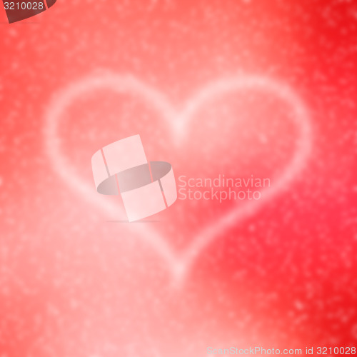 Image of Blurred Valentine’s Day Hearts Background