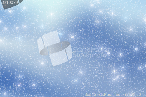 Image of Snow Stars Christmas Background 3