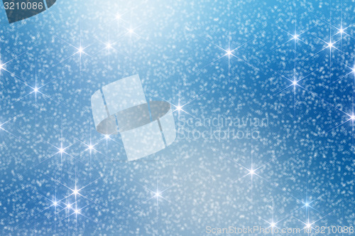 Image of Snow Stars Christmas Background 4