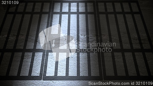 Image of Shadow of Jail Bars closing