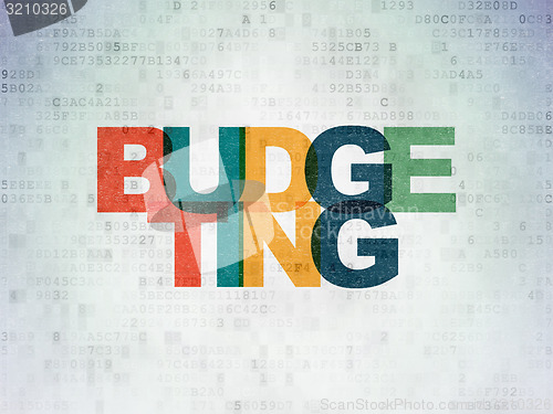 Image of Business concept: Budgeting on Digital Paper background