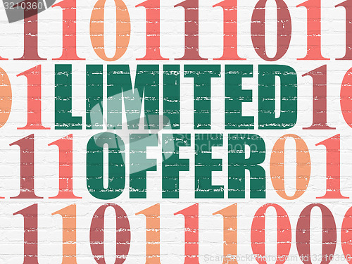 Image of Finance concept: Limited Offer on wall background