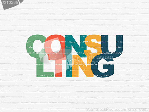 Image of Business concept: Consulting on wall background