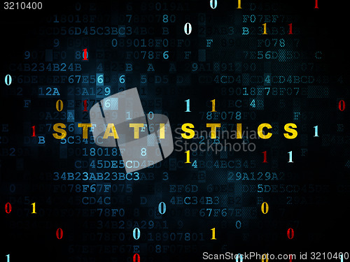 Image of Business concept: Statistics on Digital background