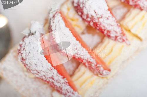 Image of napoleon strawberry cake dessert 