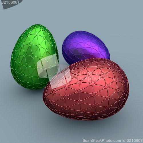 Image of Variety of Easter eggs