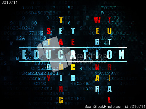 Image of Education concept: word Education in solving Crossword Puzzle