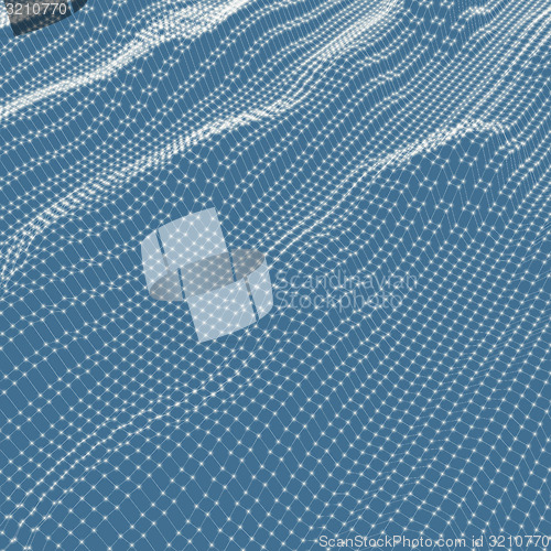 Image of Abstract grid background. Water surface. Vector illustration. 