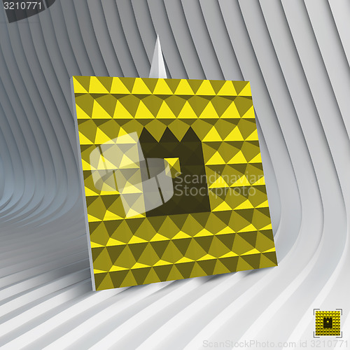 Image of Business card. 3d vector illustration with place for text.. 