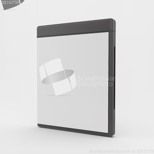 Image of Blank DVD-case or CD-case. 3d vector illustration. 