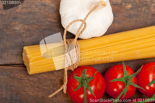 Image of Italian basic pasta ingredients