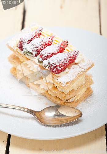 Image of napoleon strawberry cake dessert 