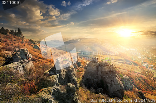 Image of Cliffs in autumn