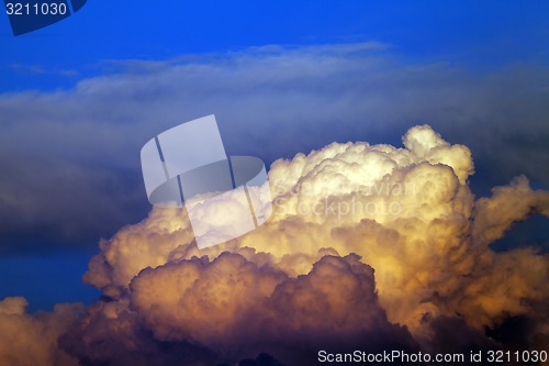 Image of Sunset cloudy sky