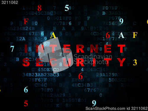 Image of Protection concept: Internet Security on Digital background