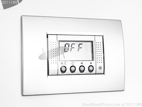 Image of Digital Off Thermostat in white background