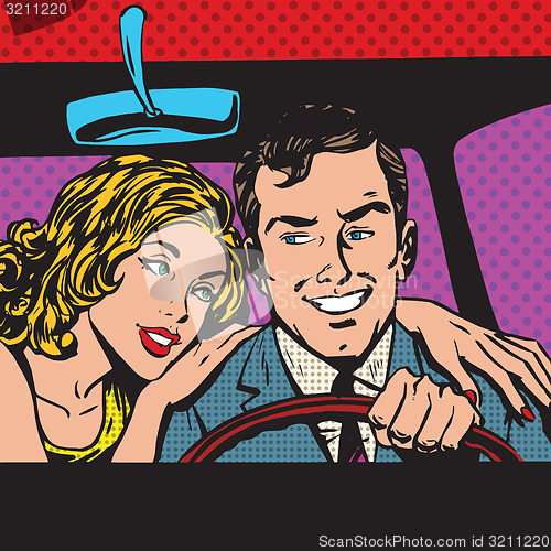 Image of pop art comics retro style Halftone