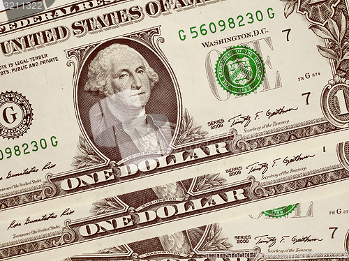 Image of Retro look Dollar notes 1 Dollar