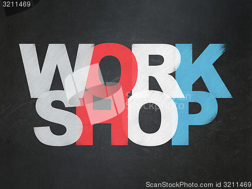 Image of Education concept: Workshop on School Board background