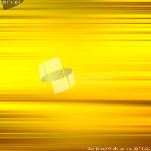 Image of Gold waves background. Metal plate with reflected light.