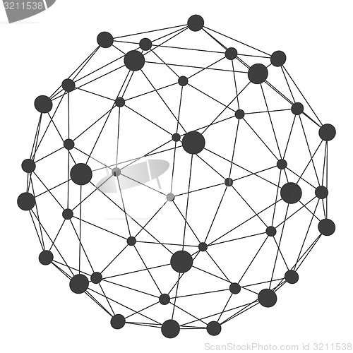 Image of 3D Molecule structure background. Graphic design. 