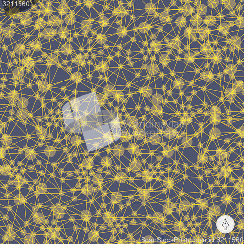 Image of Network abstract background. 3d technology vector illustration. 