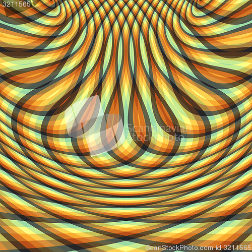 Image of Abstract swirl background. Pattern with optical illusion. 