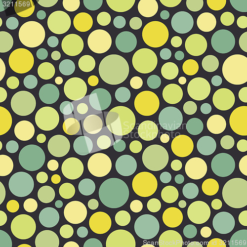 Image of Seamless festive background from circles.  Vector Illustration. 