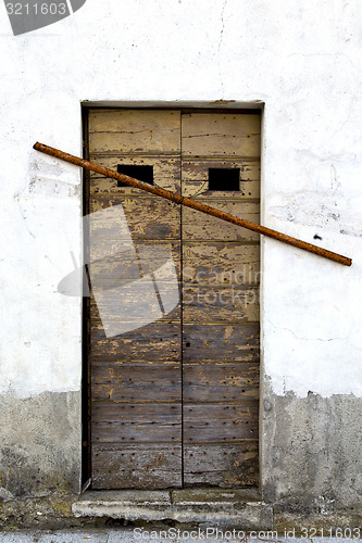 Image of europe  italy  lombardy      in  the milano old   church  door c