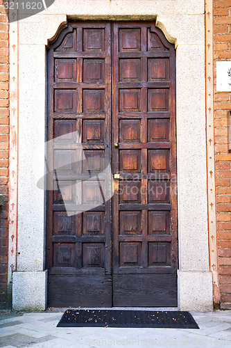 Image of  italy  lombardy     in  the milano old   church  door     pavem