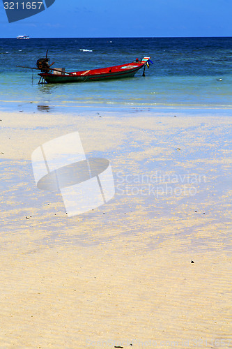 Image of asia in the  kho tao bay   white  beach     south china sea anch