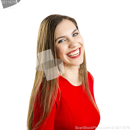 Image of Woman in red