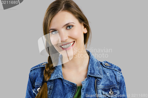 Image of Beautiful woman smiling