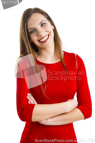 Image of Woman in red