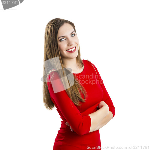 Image of Woman in red