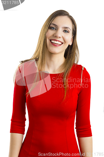 Image of Woman in red