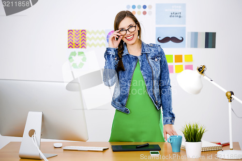 Image of Casual businesswoman 