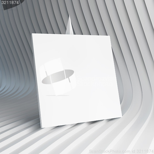 Image of Empty white business card. 3d vector illustration. 