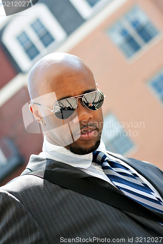Image of African American Business Man In the City