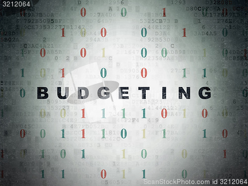 Image of Business concept: Budgeting on Digital Paper background