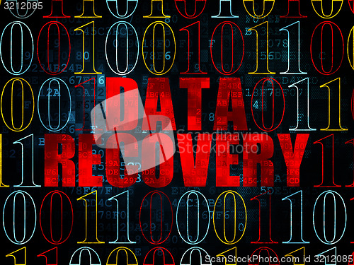 Image of Information concept: Data Recovery on Digital background